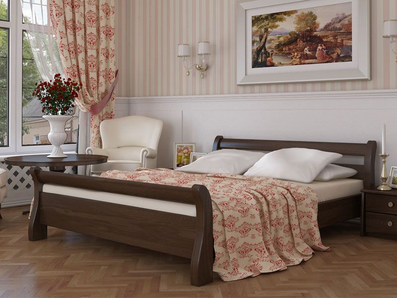 Дерев'яне ліжко Діана, Розмір 11078 фото